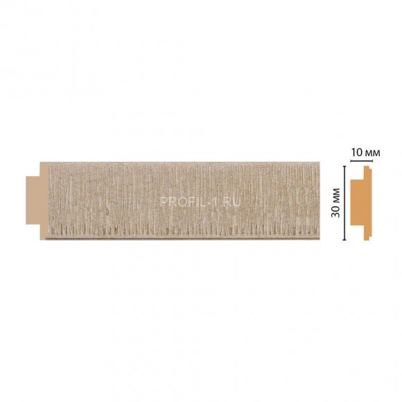 Молдинг DECOMASTER 110-18 (30x10x2400) цвет Бежевый с перламутром