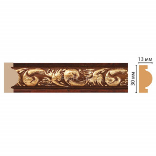 Молдинг DECOMASTER 157-1084 ДМ (30x13x2400) цвет Красное дерево с золотом Молдинг DECOMASTER 157-1084 ДМ (30x13x2400) цвет Красное дерево с золотом