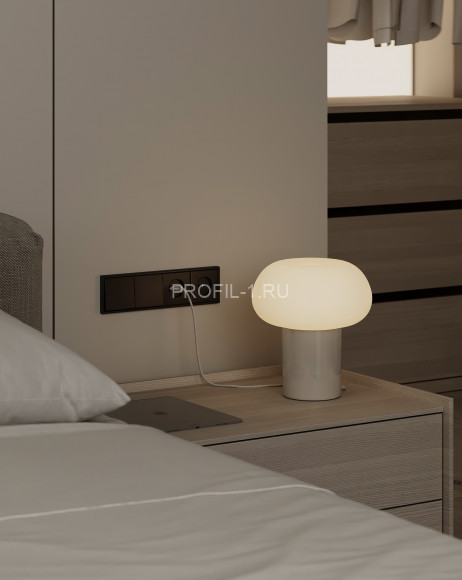 Алюминиевый разделительный профиль теневой Decaro Engineering D008A Black черный 3м