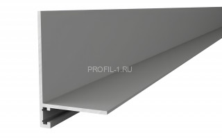 Алюминиевый микроплинтус Диал МП-32 серебро 2 м