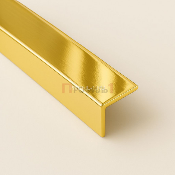 Латунный уголок 15х15 мм полированный 270 см