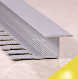 Алюминиевый Т-образный профиль закладной 16 мм ПЗ-10 золото глянец 2,7 м Алюминиевый Т-образный профиль закладной 16 мм ПЗ-10 золото глянец 2,7 м