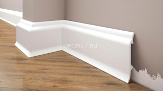 Напольный плинтус 83 мм Cezar Elegance LPC-16 белый 2,44 м Напольный плинтус 83 мм Cezar Elegance LPC-16 белый 2,44 м