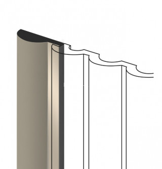 Финишный молдинг HiWood LF140A BR432 коричневый 12х36 мм 2,7 м Финишный молдинг HiWood LF140A BR432 коричневый 12х36 мм 2,7 м