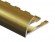 Профиль С-образный гибкий алюминий для плитки 10 мм PV11-05 eco золото блестящее 2,7 м