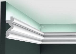 Потолочный плинтус Orac Decor Purotouch C324 белый полиуретан 83х34 мм 2м