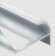 Алюминиевый профиль F-образный округлый с рифлением для ступеней 12 мм PV57-03 серебро блестящее 2,7 м