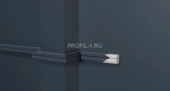Молдинг Decor-Dizayn DD627(3m) полистирол белый, под покраску 15х13х3000 мм