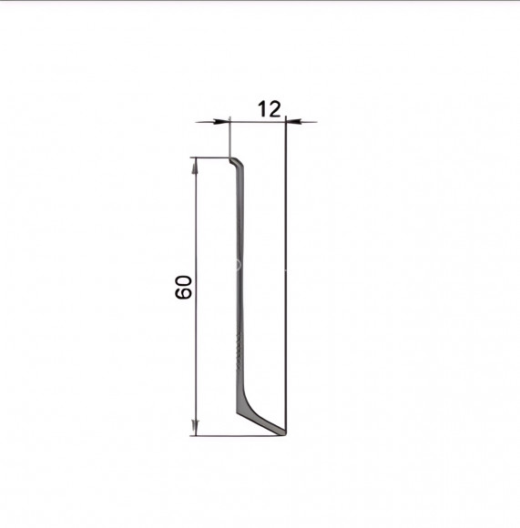 Уголок внутренний для напольного плинтуса 60 мм Диал ПЛ-60ув 0033 белый муар RAL 9016