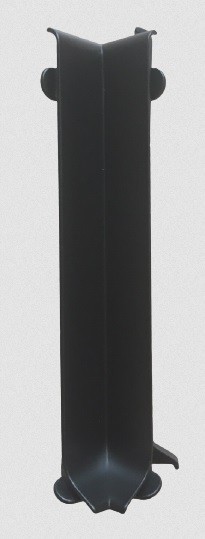 Уголок внутренний для плинтуса 100 мм черный