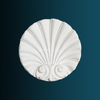 Декоративный орнамент Перфект G2408 белый 88х76х20 мм