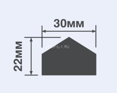 Молдинг HiWood TRN30 белый 30х22 мм 270 см