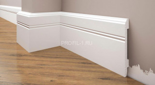 Напольный плинтус 107 мм Cezar Elegance LPC-18 белый 2,44 м Напольный плинтус 107 мм Cezar Elegance LPC-18 белый 2,44 м