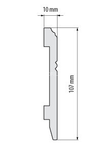 Напольный плинтус 107 мм Cezar Elegance LPC-18 белый 2,44 м Напольный плинтус 107 мм Cezar Elegance LPC-18 белый 2,44 м