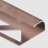 Профиль для плитки С-образный алюминий 8 мм PV13-14 розовый матовый 2,7 м