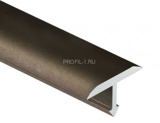 Профиль Т-образный 25 мм алюминий полукруглый PV38-06 бронза матовая 2,7 м Профиль Т-образный 25 мм алюминий полукруглый PV38-06 бронза матовая 2,7 м