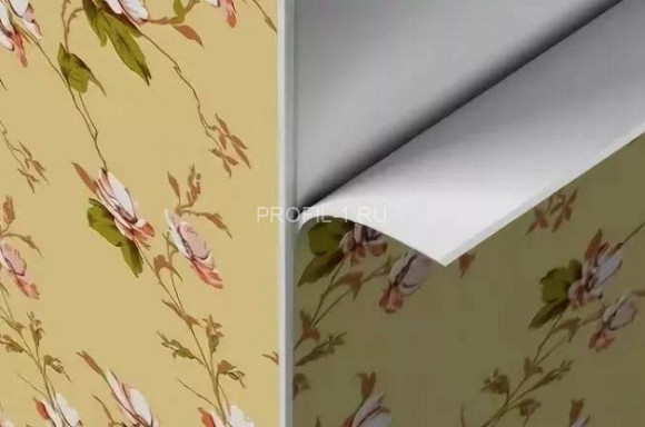 Внешний угол под тяжелые обои CEZAR К20 23х23 мм белый 2,62 м