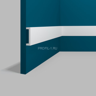 Декоративный молдинг Перфект Плюс P125-2800 белый ударопрочный 14х52 мм 2.8 м