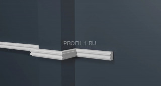 Молдинг Decor-Dizayn DD627 полистирол белый, под покраску 15х13х2000 мм