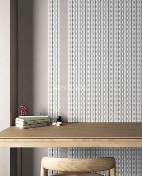 Стеновая декоративная панель 3D Decor-Dizayn DD930 из полистирола белая, под покраску 150х10х2000 мм