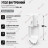 Внутренний угол  для плинтуса ПЛDJ-50 белый муар 1 шт.