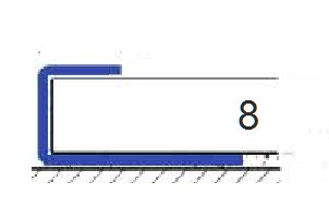 Окантовочный П-профиль из нержавеющей стали 8 мм ОК-8 полированный 2,7 м Окантовочный П-профиль из нержавеющей стали 8 мм ОК-8 полированный 2,7 м