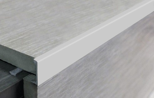 Профиль L-образный алюминиевый 8 мм ПО-Г8 серебро матовое 2,7 м
