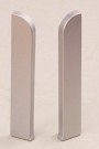 Комплект заглушек для плинтуса напольного ПЛ-70 серебро матовое