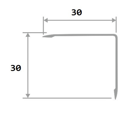 Алюминиевый уголок 30х30 мм ПН-30х30 белый муар 2,7 м Алюминиевый уголок 30х30 мм ПН-30х30 белый муар 2,7 м