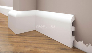 Напольный плинтус 98 мм Cezar Elegance LPC-19 белый 2,44 м Напольный плинтус 98 мм Cezar Elegance LPC-19 белый 2,44 м