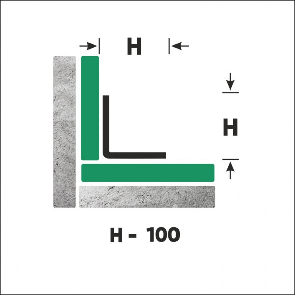Уголок из нержавеющей стали равнополочный внутренний 100х100 мм FLV 100 P полированная сталь 300 см