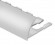 Профиль для плитки С-образный алюминий гибкий 12 мм PV21-02 серебро матовое 2,7 м