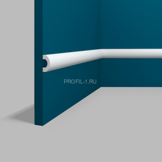 Декоративный молдинг Перфект Плюс P127-2800 белый ударопрочный 13х28 мм 2.8 м