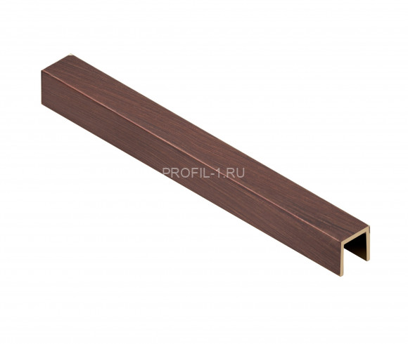 П-профиль 10х10 мм латунный NEEXY PVL83-05 ANTCL антик медь светлая 2.7м