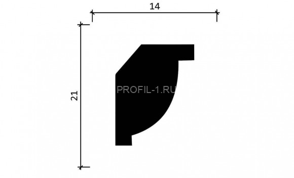 Потолочный плинтус Decor-Dizayn DD09 полистирол белый, под покраску 21х14х2000 мм