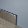 Напольный плинтус из нержавеющей стали 40 мм Н40 серебро глянец 2.5 м