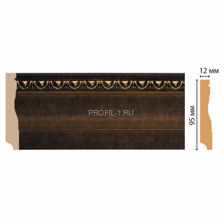 Плинтус напольный DECOMASTER 153-56 ДМ (95x12x2400) цвет Коричневый