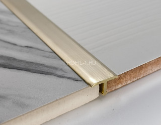 Латунный Т-образный профиль с фасками SP 26 OS 26х8 шлифованный 3м Латунный Т-образный профиль с фасками SP 26 OS 26х8 шлифованный 3м