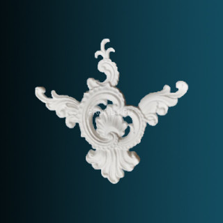 Декоративный орнамент Перфект G2415 белый 270х270х16 мм