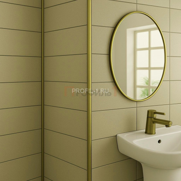 Латунный уголок 15х15 мм антик 270 см