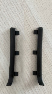 Комплект заглушек для плинтуса ПТ-40 металл черный