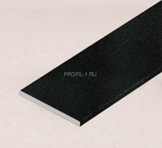 Алюминиевая полоса 20 мм черный муар (2 мм) 3м Алюминиевая полоса 20 мм черный муар (2 мм) 3м