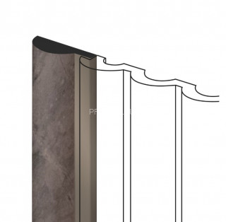 Финишный молдинг HiWood LF140A BR492 под дерево 12х36 мм 2,7 м Финишный молдинг HiWood LF140A BR492 под дерево 12х36 мм 2,7 м