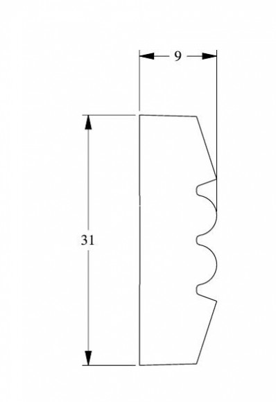 Молдинг Orac Decor Purotouch P5021 белый полиуретан 31х9 мм 2м Молдинг Orac Decor Purotouch P5021 белый полиуретан 31х9 мм 2м
