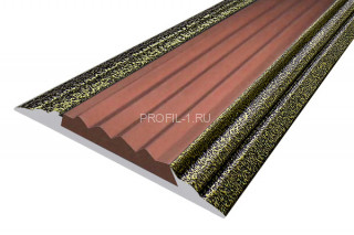 Алюминиевый порог 46 мм с резиновой вставкой одноуровневый АП-46-Антик бронза-коричневый 3,0 м Алюминиевый порог 46 мм с резиновой вставкой одноуровневый АП-46-Антик бронза-коричневый 3,0 м