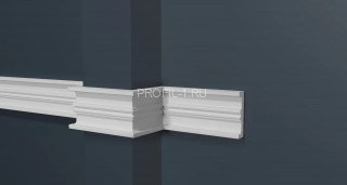 Молдинг Decor-Dizayn DD629 полистирол белый, под покраску 40х10х2000 мм