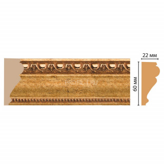 Молдинг DECOMASTER 161-58 ДМ (60x22x2400) цвет Золото антик Молдинг DECOMASTER 161-58 ДМ (60x22x2400) цвет Золото антик