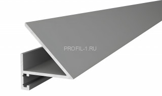 Алюминиевый микроплинтус с LED подсветкой Диал МП-24LED серебро 2 м