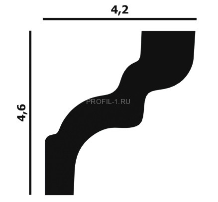 Потолочный плинтус Перфект Плюс P39 46 мм 200 см Потолочный плинтус Перфект Плюс P39 46 мм 200 см