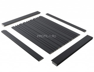 Финишный молдинг для панелей Hiwood LF124A GR3 декорированный 42х12 мм 2,7 м Финишный молдинг для панелей Hiwood LF124A GR3 декорированный 42х12 мм 2,7 м